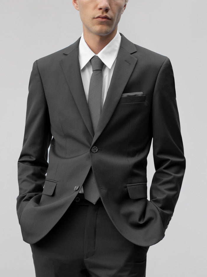 Dark Grey Two Button Suit