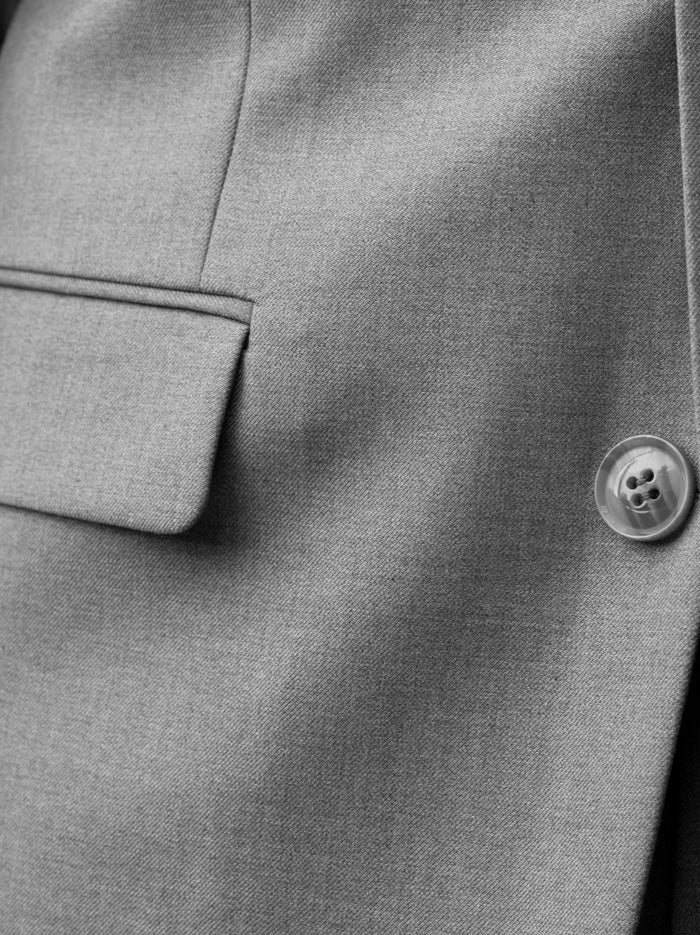 Light Grey Three Button Suit